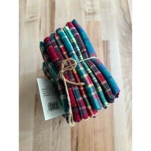 Country Cabin Flannel Fat Quarter Bundle - Set of 8 - 100% Cotton - Bold Colors
